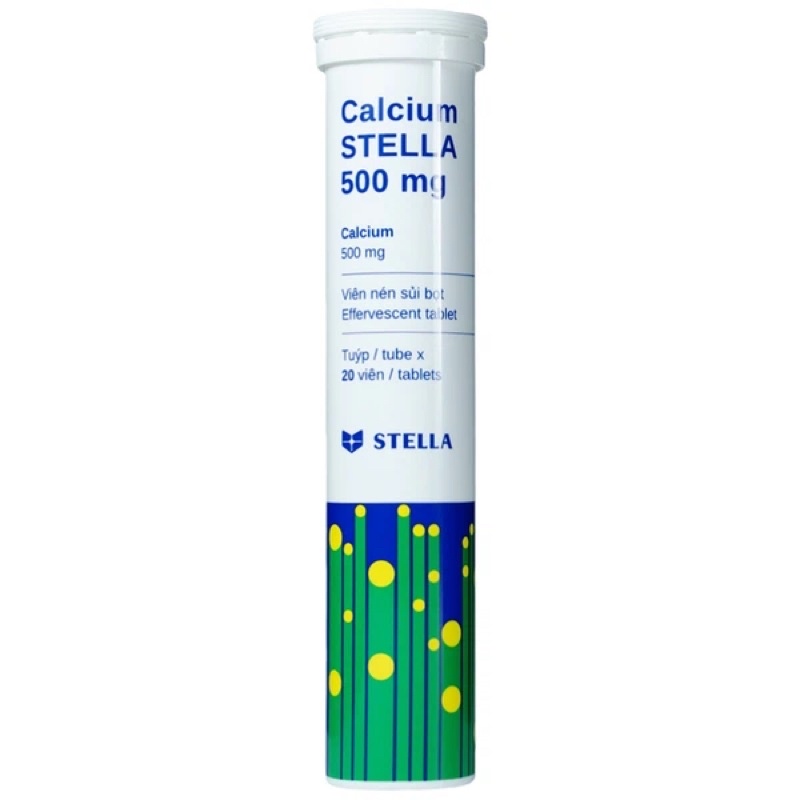 CALCIUM STELLA 500mg Viên Sủi Hỗ Trợ Bổ Sung Canxi Cho Người Thiếu Hụt Canxi, Mẹ Đang Cho Con Bú