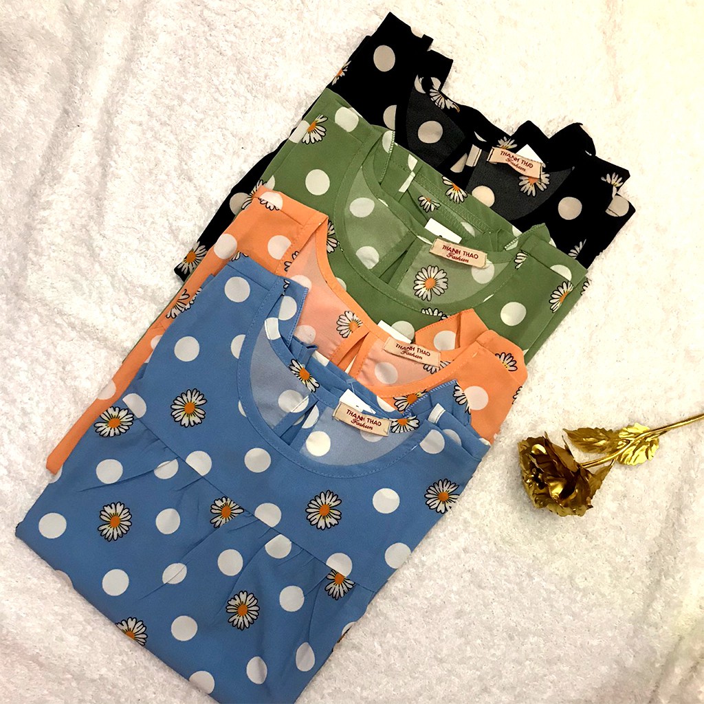 Đồ Bộ Nữ B03 VNXK Chất Liệu Lanh Lụa Họa Tiết Bi Hoa Cúc Hot Trend | BigBuy360 - bigbuy360.vn