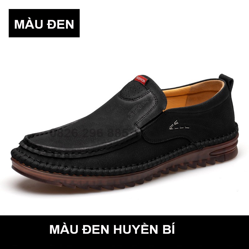 Tên sản phẩm: Giày lười da thật, giày gân bò, giày đậu Hà Lan, dày thanh niên trẻ trung giày da thật phong cách Anh Quốc