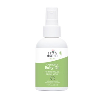 Tinh dầu hoa cúc massage, dưỡng ẩm, trị khô da đầu cho bé Earth Mama Calendula Baby Oil 120ml