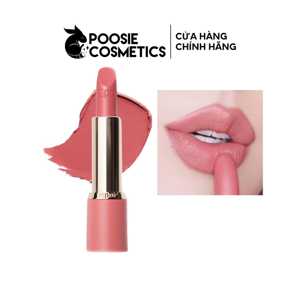 Son Espoir Nowear Lipstick Gentle Matte PK002 Pleased - Hồng San Hô