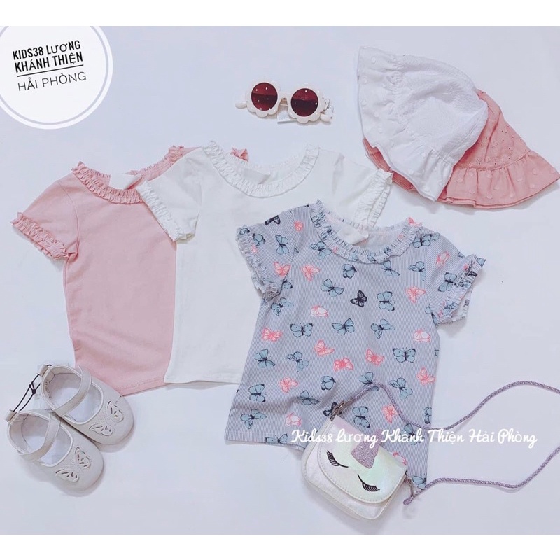 Set 3 áo cộc tay hm bé gái