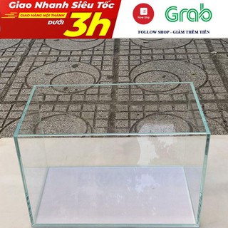 [Freeship] Bể cubic 20 25 30 35 kính siêu trong mài vi tính giấu keo