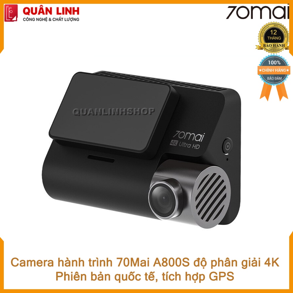 Camera hành trình 70mai A800S (trước) quốc tế, độ phân giải 4K, bảo hành 12 tháng | BigBuy360 - bigbuy360.vn