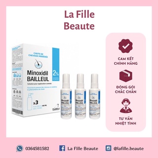 Xịt mọc tóc Minoxidil Bailleul 2% Pháp lọ 60ml kích thích mọc tóc, giảm rụng tóc cho nam và nữ
