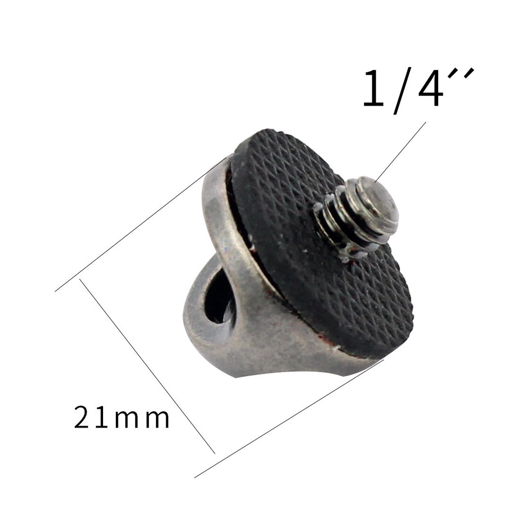 Ốc Vít 1/4-20 Inch Vòng Chữ D 1/4&quot; Có Dây Đeo Vai Cho Túi Đeo Vai/Giá Đỡ Ba Chân Máy Ảnh DSLR