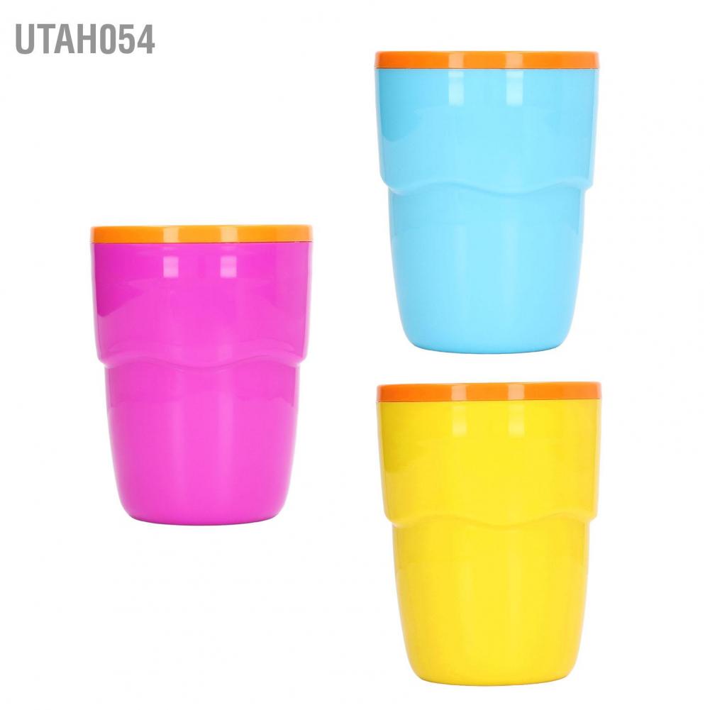 Utah054 Cốc bóp đá cốc Di động Khát nước Tự làm Slushie cho Người lớn Trẻ em 180ml