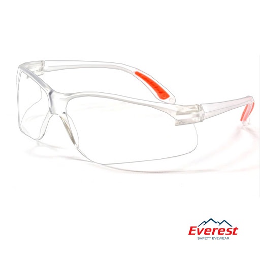 Mắt kính bảo hộ lao động Everest Thinksafe, Kính bảo vệ mắt trong suốt, chống bụi, chống tia UV, dùng đi đường - EV201