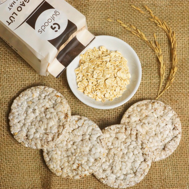 Bánh gạo lứt Yến Mạch ăn kiêng, tập GYM GUfoods - gói 165gram- 500gram | BigBuy360 - bigbuy360.vn