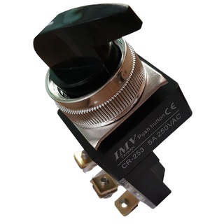 Công tắc xoay CR-253 phi 25mm chuyển đổi 2-3 vị trí tùy chọn chất lượng tốt