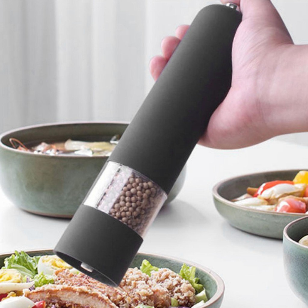 Máy Xay Tiêu / Muối Điện Tử Mạ Điện Tiện Dụng Cho Nhà Bếp