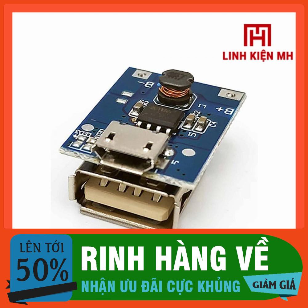Mạch Sạc Pin Dự Phòng 5V-1A Mini Có LED Báo