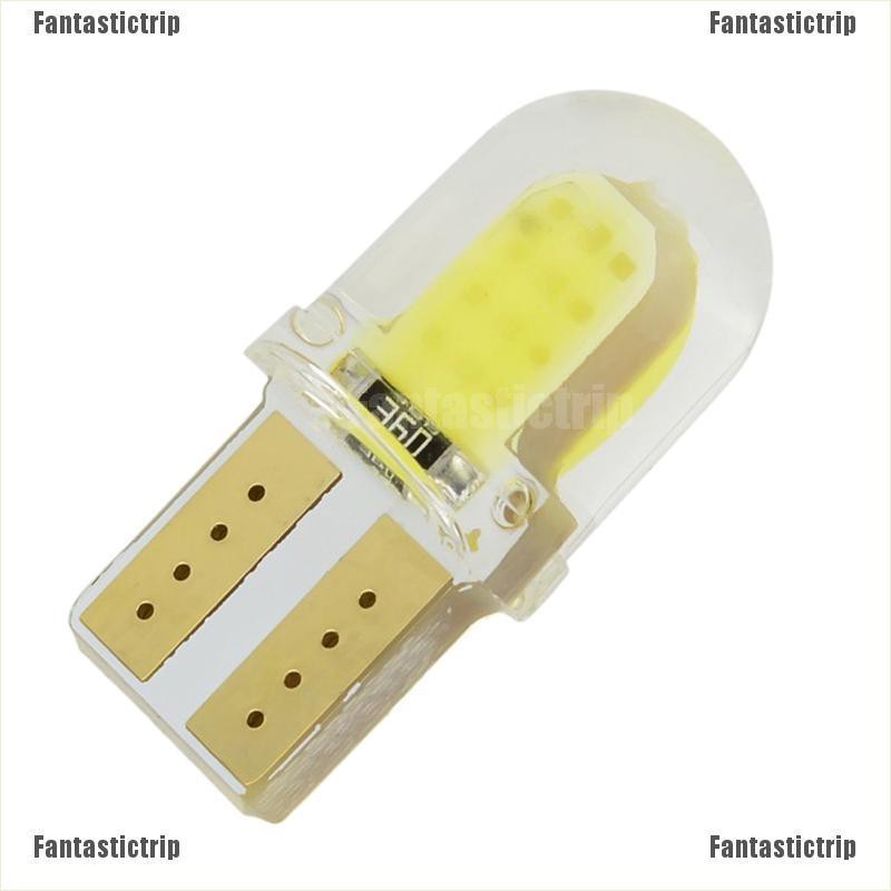 Fantastictrip 10PCS T10 194 W5W COB Silicone Shell LED Lights Car Width Light Door light