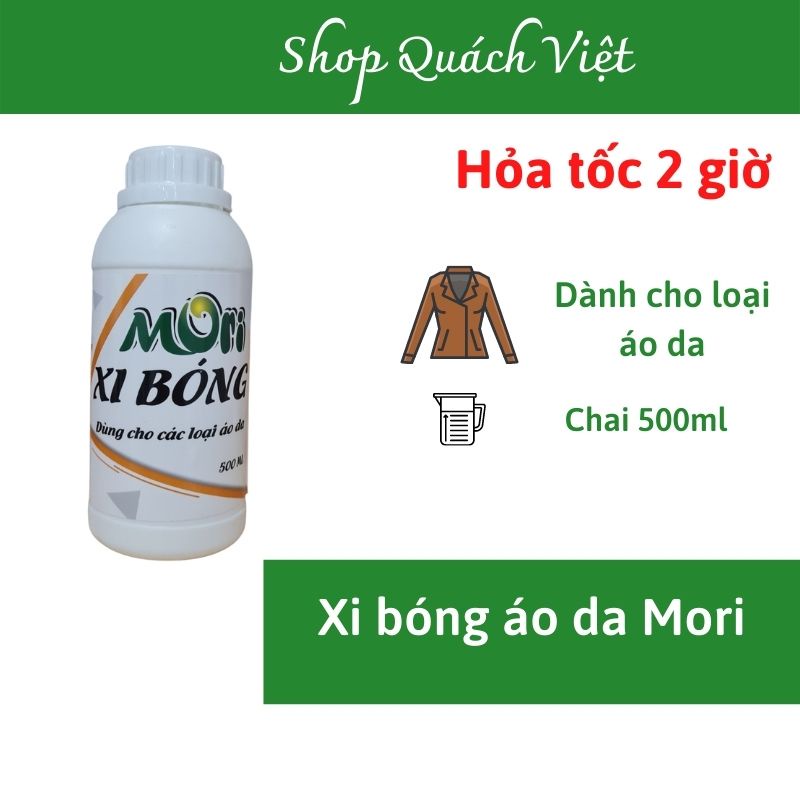 Xi bóng MORI - dành cho các loại áo da, chai 500ml
