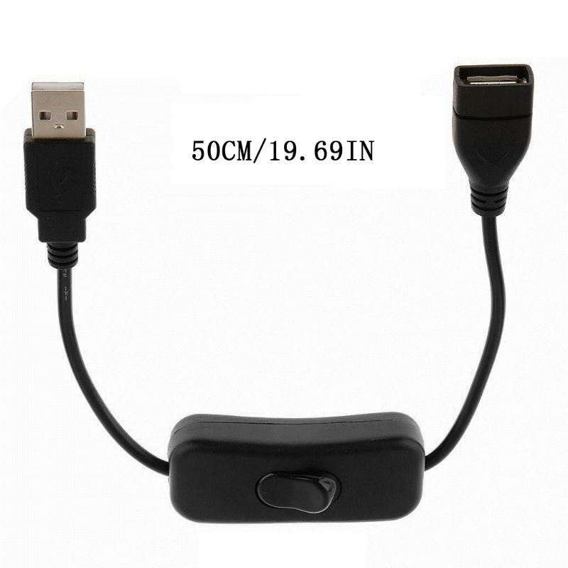 Cáp nối dài USB 2.0 có công tắc bật/tắt cho đèn LED/quạt máy tính
