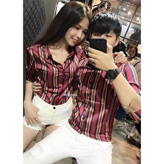 ÁO SƠ MI ĐÔI CHẤT LỤA NAM NỮ - COUPLE CAO CẤP [ VẢI LỤA ĐẸP]