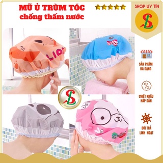 Nón ủ tóc, mũ trùm tóc chống thấm nước 2 lớp dùng khi tắm, rữa mặt, hấp dầu, makeup
