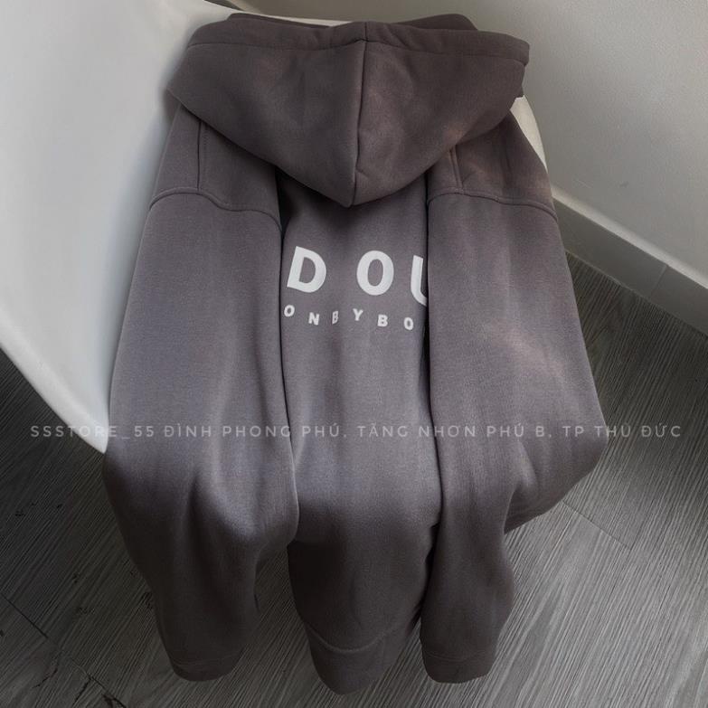 Áo Khoác Nỉ Cổ Bẻ Dáng Rộng Nam Nữ Dragon Sold Out Tay Bồng Unisex Form To Dày Đẹp Hàn Quốc Ulzzang