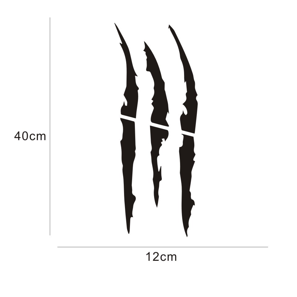 Tem Dán Phản Quang Đèn Pha Ô Tô Xước Móng Vuốt Monster