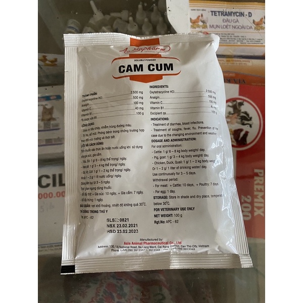 Chuyên trị cảm cúm gia súc, gia cầm .