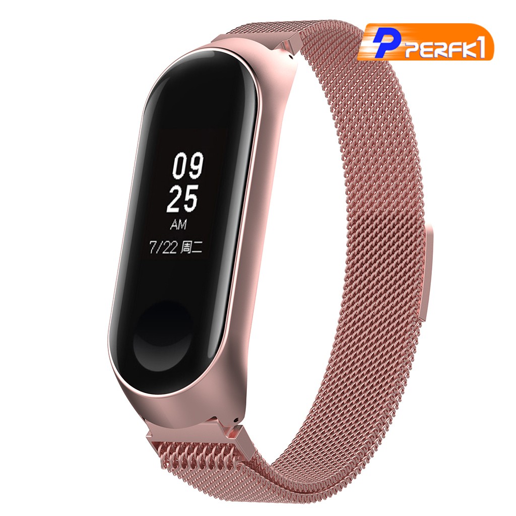 Dây Đeo Thay Thế Cho Đồng Hồ Thông Minh Xiaomi Band 3 4 Bằng Kim Loại