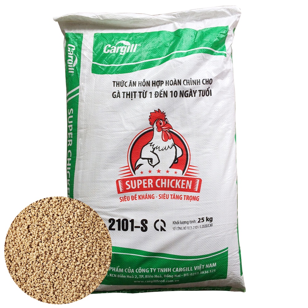 Cám gà cargill 2101-S dùng cho gà mới nở cám gà mỹ chất lượng vượt trội