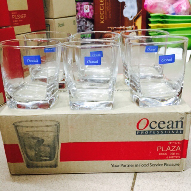 Bộ 6 Cốc Thủy Tinh Plaza Rock ocean B11010 - 295ml