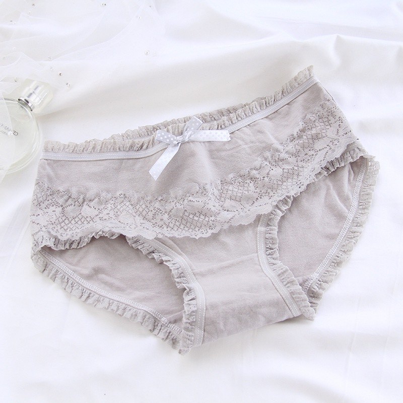 Quần Lót Nữ - Quần Lót Nữ Cotton tông xám 100% kháng khuẩn thoáng mát gợi cảm DAN STORE MÃ XAM5