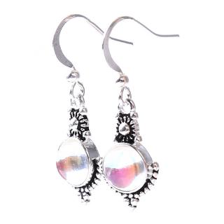 Rainbow Color Gemstone Jewelry Dangle Earrings