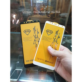 Kính cường lực 6d xiaomi redmi 5 full màn, full keo, không chấm li ti