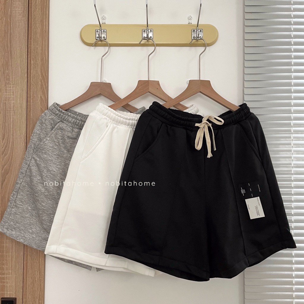 NOBITA HOME - QUẦN SHORTS THUN XẾP LY ASHFORD