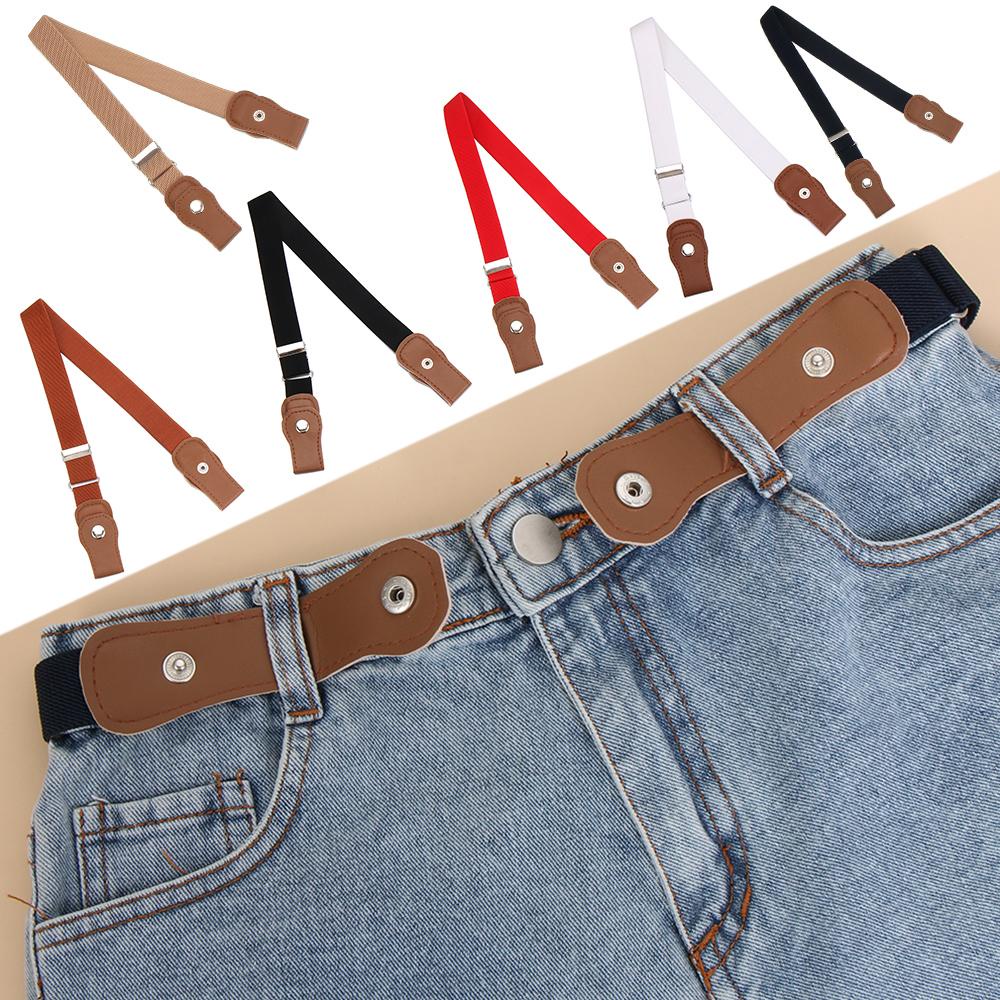 Dây Nịt Vải Canvas Co Giãn Không Khóa Có Thể Điều Chỉnh Thời Trang Cho Bé Trai Và Gái