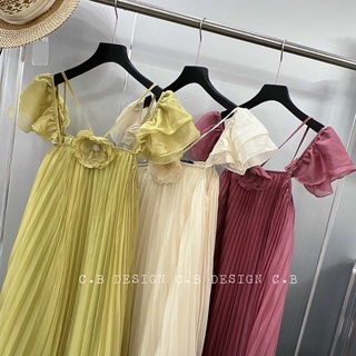 Váy dập li hoa ( kèm ảnh thật shop chụp )