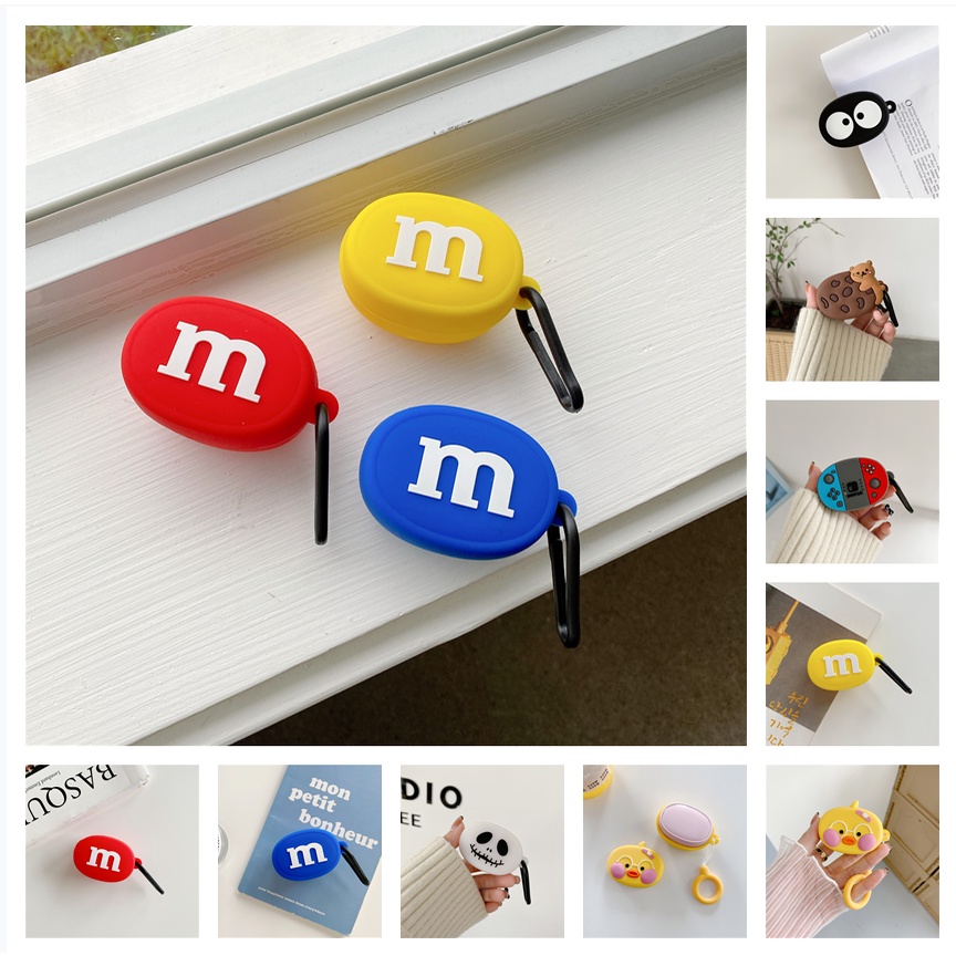 Vỏ Bảo Vệ Hộp Sạc Tai Nghe bluetooth Không Dây Baseus Bowie E2 Bằng Silicon Mềm Họa Tiết Hoạt Hình 3D Dễ Thương