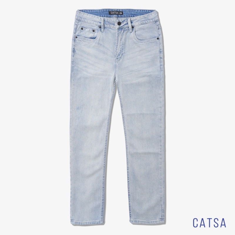 Quần jeans nam chất liệu jeans thun cao cấp năng động, thoải mái CATSA QDL145