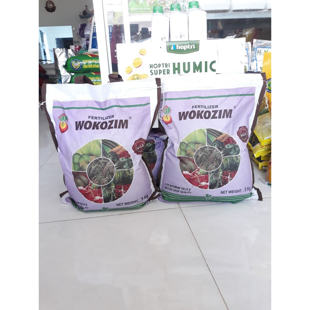 WOKOZIM -túi 5kg- Phân bón vi lượng dạng hạt, bón qua rễ