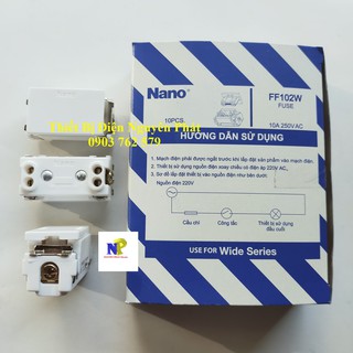 Hạt Đèn Báo Đỏ & Hạt Cầu Chì 10A Cho Dòng Panasonic Wide