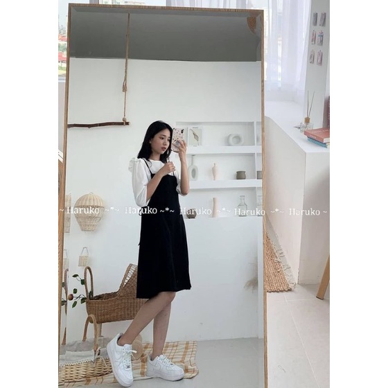 Set yếm xinh xẻo gồm áo voan tơ + yếm lụa hàn siêu đẹp, siêu rẻ - Haruko Closet