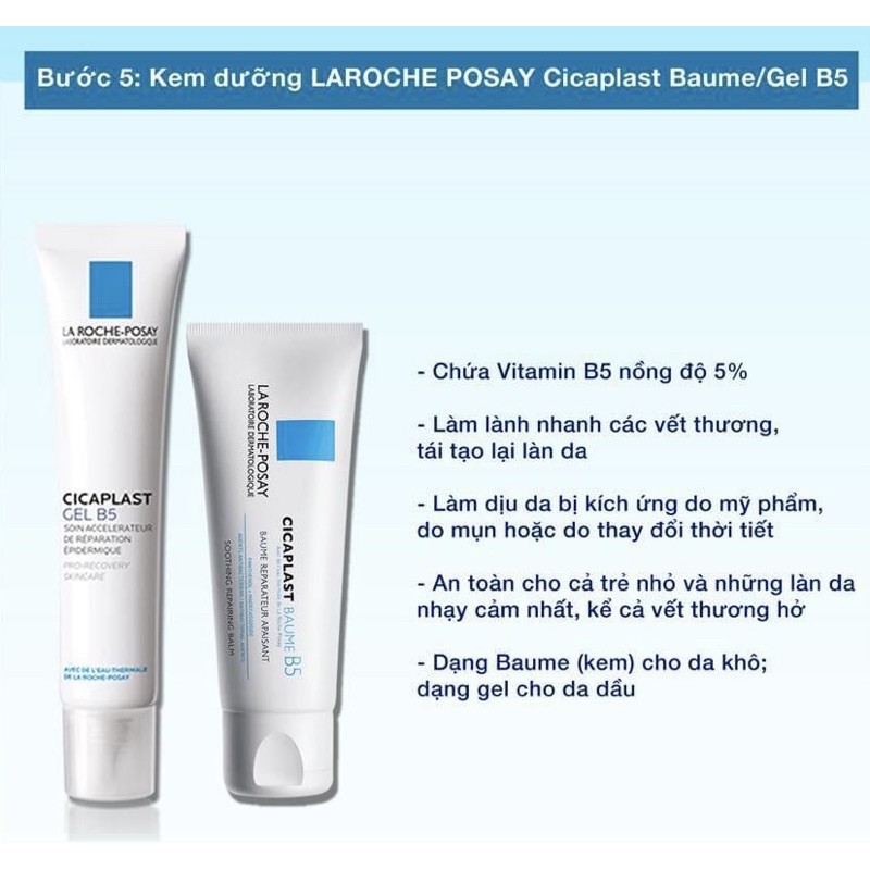 [BILL PHÁP] Kem dưỡng La Roche-Posay Cicaplast Baume B5/GEL B5