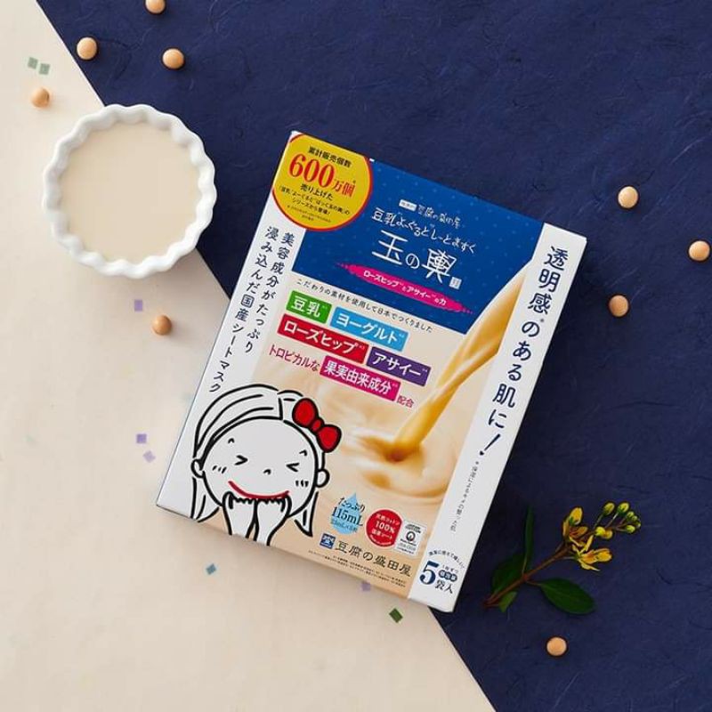 Mặt nạ giấy Tofu Moritaya Soy Milk Yogurt[ HÀNG CHÍNH HÃNG 100%] Mua 2 được freeship