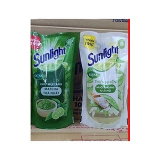 Nước rửa chén Sunlight Muối Khoáng & Lô Hội và Matcha Trà Nhật , Chanh 550g