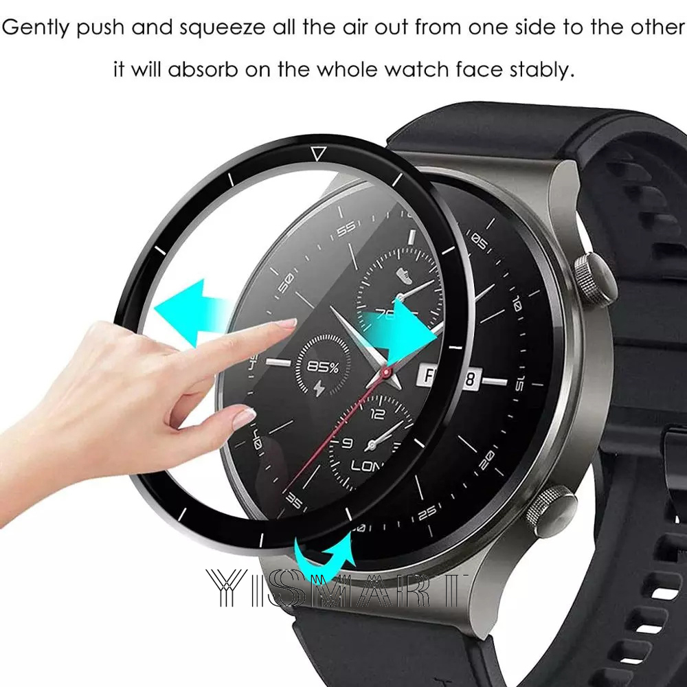 Kính Cường Lực Cong 3d Bảo Vệ Toàn Màn Hình Cho Huawei Watch Gt2 Pro Gt 2 Pro