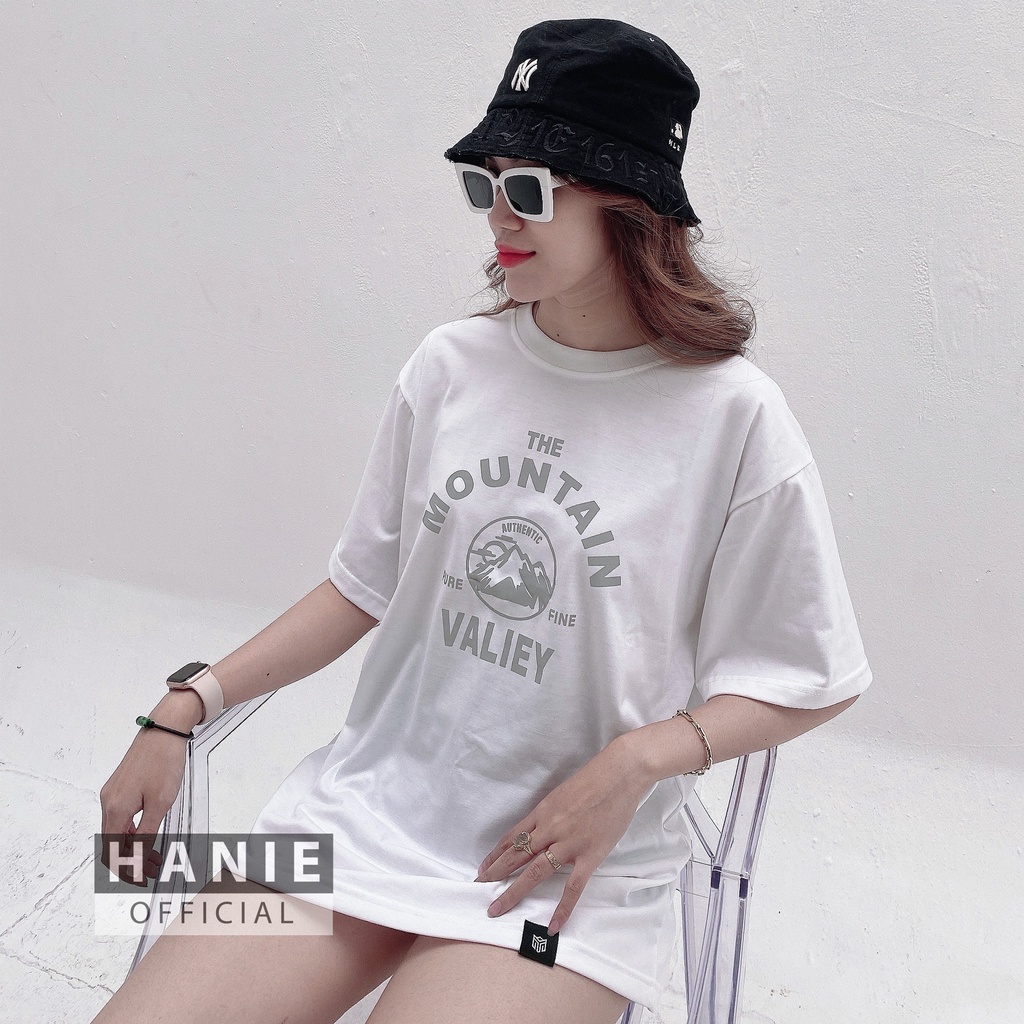 Áo thun unisex MOUNTAIN phom rộng tay lỡ dành cho nam nữ