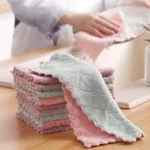 Set 10 khăn lau đa năng 2 mặt lau bát đĩa, lau bếp, lau đồ đạc - màu ngẫu nhiên