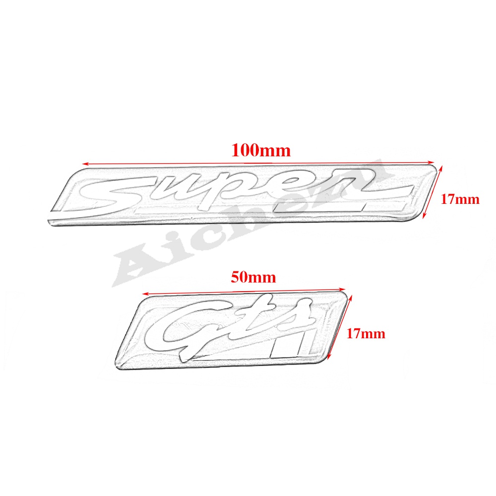 Miếng Dán 3D Trang Trí Xe Máy Vespa Beverly GTS GTV LX Sprint Spring 50 125 150 250 300 E
