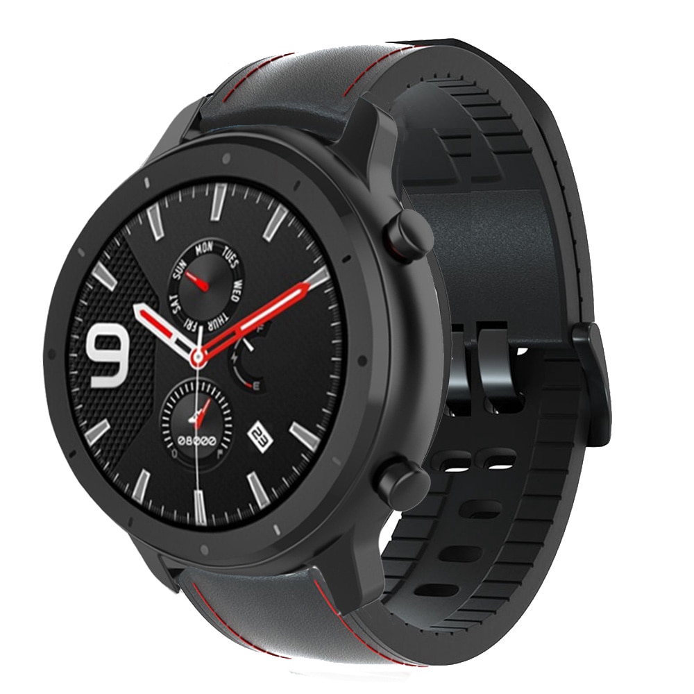 Dây Đeo Bằng Da Silicon 22mm Cho Đồng Hồ Thông Minh Huami Amazfit GTR 47mm / Amazfit Stratos 2 3