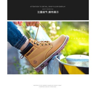 Giày Bảo Hộ Lao Động Cổ Cao TINGGU TC1608 Kiểu Dáng Thể Thao Chống Nước, Chống Đinh, Chống Va Đập, Thoáng Khí