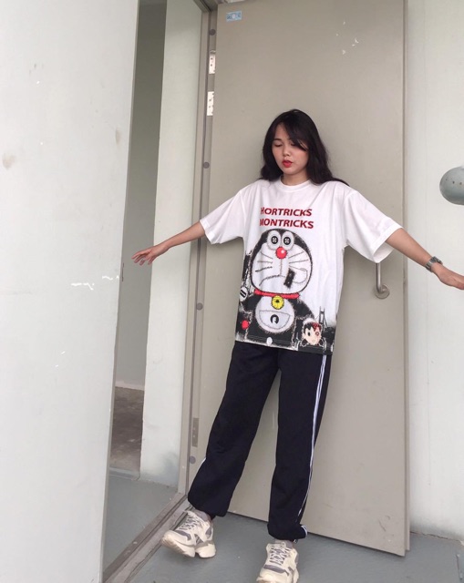 Set áo quần jogger hoạt hình cartoon mẫu doremon