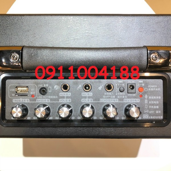 Loa Kéo Mini Temeisheng JT-0605 Hàng Chính Hãng, Loa Karaoke Tích Hợp Equalizer Chỉnh Âm Qua Vang Số Cực Hay