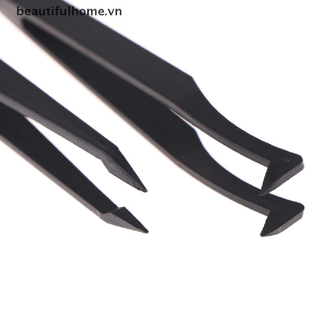 (Hàng Mới Về) Nhíp Gắp Đá Trang Trí Đa Năng Đầu Cong / Thẳng Bằng Nhựa Dễ Sử Dụng